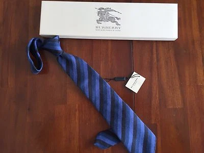 BURBERRY LONDON THE  BRIGHT INDIGO CLASSIC TIE $ 225 - Image 1 of 3
