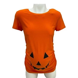 Top de maternidad calabaza para mujer XXL fruncido 2x Halloween tiempo de cosecha y verdad - Imagen 1 de 12
