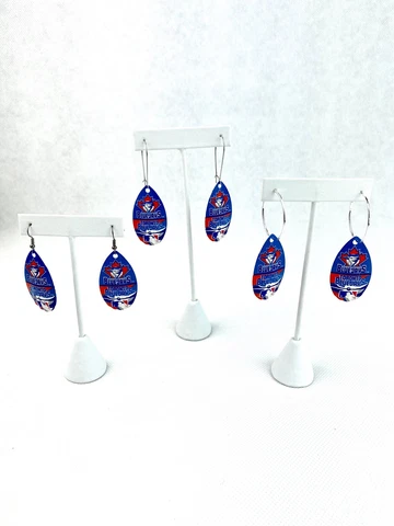 MLB Toronto Blue Jays Vintage Teardrop Spinner Women’s Earrings Cover