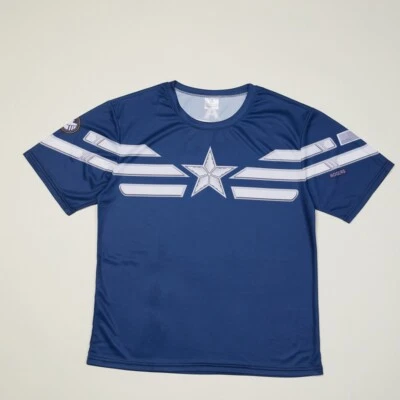 Liquidación Vengadores Era de Ultrón Capitán América Camiseta Disfraz Juegos con disfraces Camiseta Foto 1 de 2