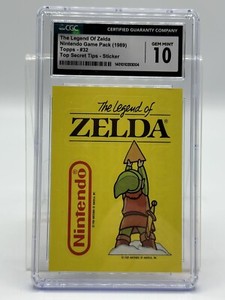 1989 Topps Nintendo Game Tip Sticker #32 The Legend Of Zelda CGC Gem Mint 10
