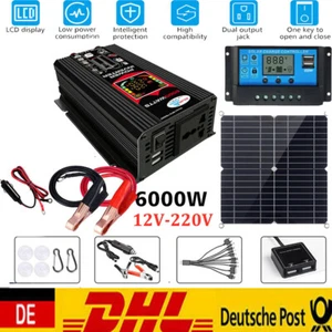 Przetwornica napięcia 6000Winverter Falownik Panel słoneczny Kamper i kontroler DE - Zdjęcie 1 z 14