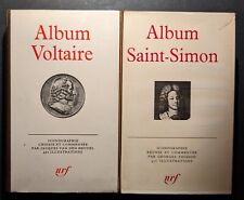 LA PLÉIADE - 2 ALBUMS -  VOLTAIRE ET SAINT-SIMON 