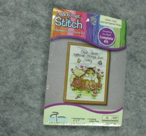 Janlynn Ready Set Stitch 5x7in God Sent Special Things Our Way 14 Count USA - Picture 1 of 7