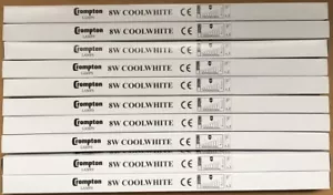 10 X Crompton 8 Watt 12" 8w T5 Fluorescent Tube - caravan COOL WHITE - Picture 1 of 3