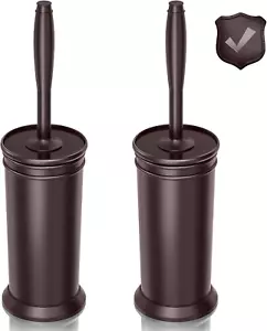 Toilet Brush, Metal Toilet Brush and Holder Set with Extra Long Handle Durable B - Picture 1 of 8
