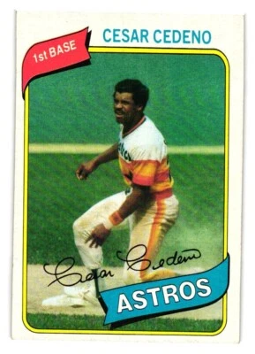 1980 Topps - #370 Cesar Cedeno - Image 1 of 2