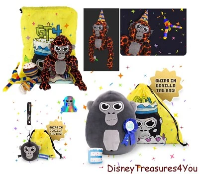 Portachiavi ufficiale Makeship Gorilla Tag Monke compleanno peluche meta codice assioma raro - Immagine 1 di 2