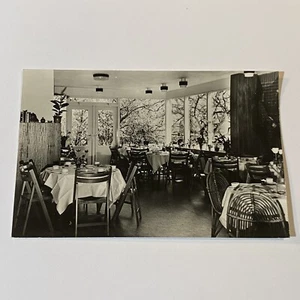 Hollandhuis Restaurant Holland RPPC UNP VTG B/W Interior Dining Area - Picture 1 of 2