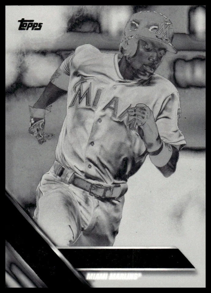 2016 Topps #147 Dee Gordon Black & White Negatives - Image 1 of 2