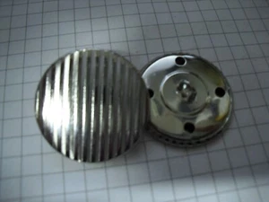 Trachten-Knöpfe 5 Stück Metall silber 28mm mit Muster Restposten !!! - Bild 1 von 2