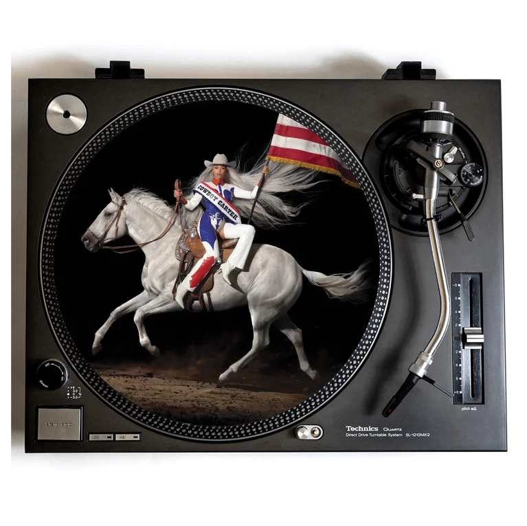 BEYONCE Turntable Slipmat For Vinyl Records 12" DJ Slip Mat technics 1200 deck - Image 1 of 1