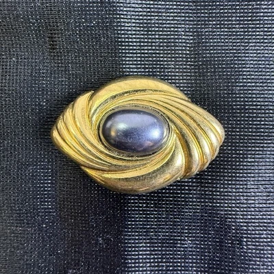 Винтажная брошь/заколка/застежка Avon Caviar 1980-е - Изображение 1 из 4