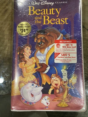 SEALED BLACK DIAMOND VHS tape 1992 Disney's Beauty and the Beast #1325 Movie — 第 1/2 张图片