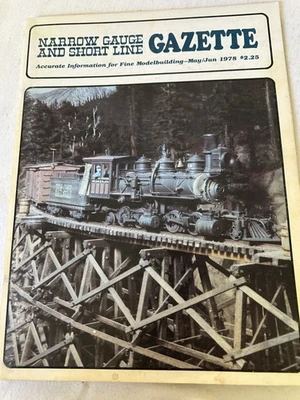 Narrow Gauge and Short Line Gazette Magazine May/Jun 1978 Model Railroads - Image 1 of 2