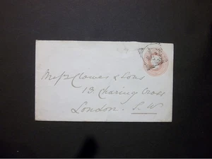 GB Dorset Stationery 1881 QV 1d Envelope DORCHESTER Squared Circle to London - Picture 1 of 2