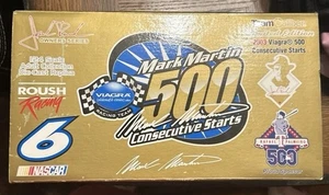 Mark Martin #6 2003 Viagra 500 Consecutive Starts Limited Edition 1:24 Die Cast - Picture 1 of 1