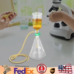 1000ml Funnel?Filtering?Kit Lab?Filtration?Buchner Funnel w/ Flask & Clip Hose - Picture 1 of 20