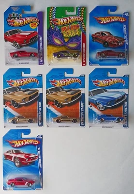 Lot of 7 2009-13 Hot Wheels 68 Shelby GT-500 & 67 Shelby GT-500 & 67 Custom  - Image 1 of 4