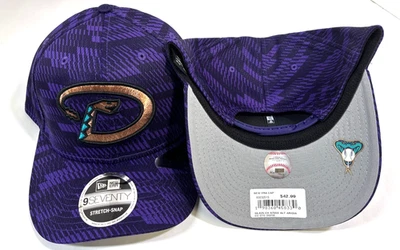 Arizona Diamondbacks MLB NE 2025 Cooperstown ALT sombrero elástico a presión ~ púrpura Foto 1 de 4
