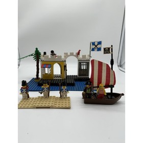LEGO Pirates Lagoon Lock-Up 6267 Vintage 1991 Set Incomplete Minifigures Boat