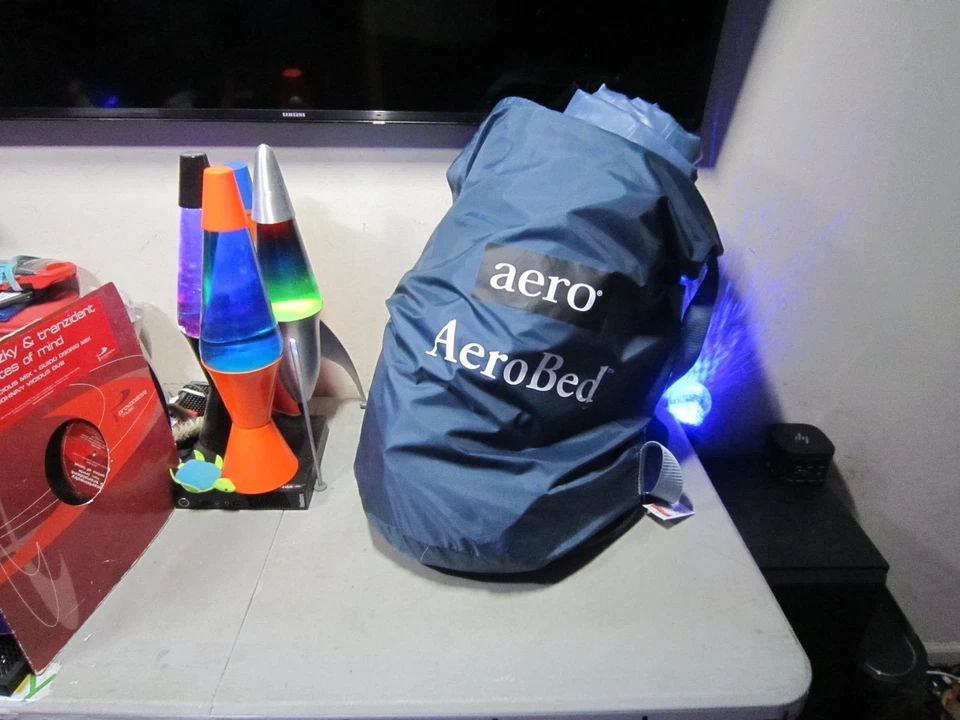 "Colchón de aire completo aerobed con bomba eléctrica integrada 71"" x 52"" piezas/reparación" Foto 1 de 4