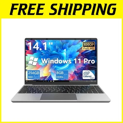 14 Inch Laptop Computer, 8GB RAM 256GB SSD, Intel - Image 1 of 4