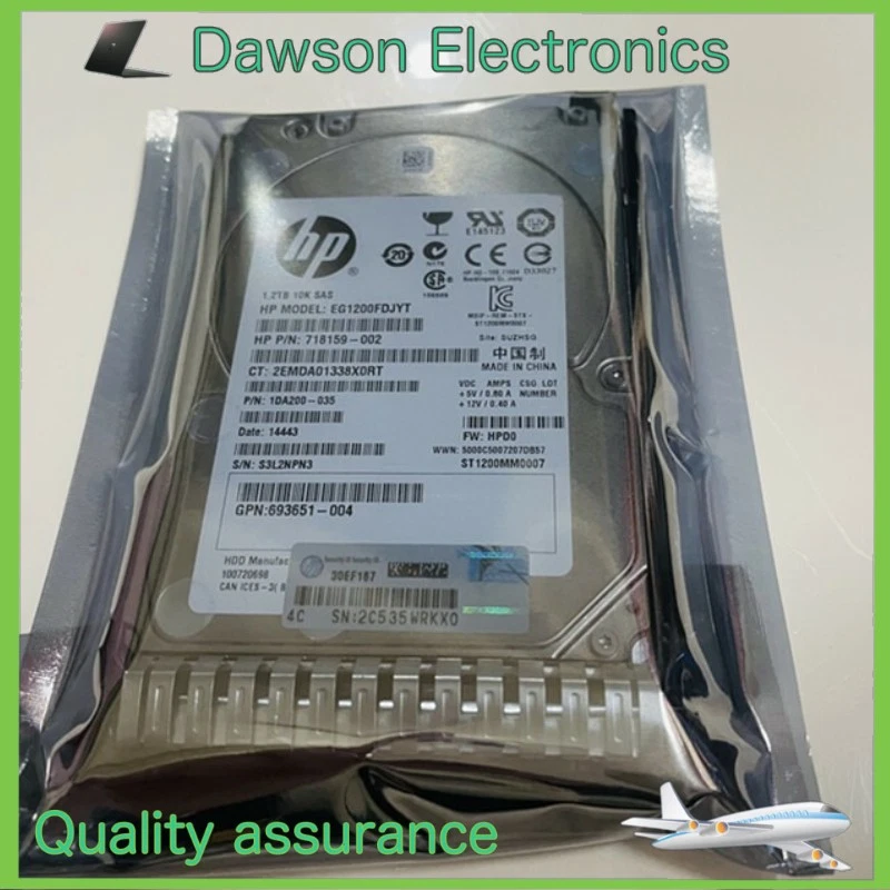 HP 718292-001 2.5" 1.2TB 10K RPM SAS 6Gb/s 64MB Server Hard Drive ST1200MM0007 - Image 1 of 2