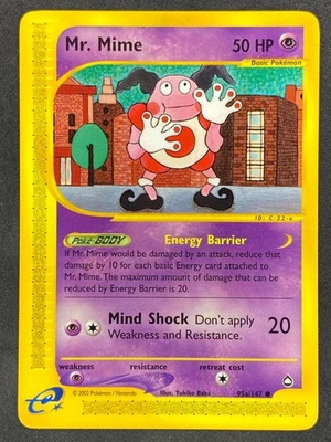 Pokémon Mr. Mime 95a/144 AQ Aquapolis NM - Image 1 of 2