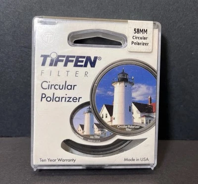 Tiffen 58mm Circular Polarizer Filter Made in USA - Image 1 of 4