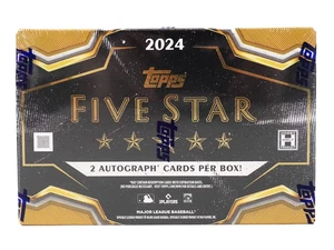 RIP & SHIP - 2024 Topps Five Star MLB Baseball Factory Sealed Hobby Box - Picture 1 of 2