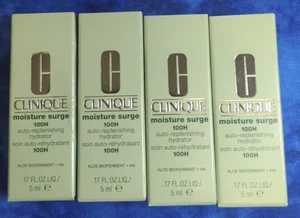 4 x Clinique Moisture Surge 100H Auto-Replenishing Hydrator .17 oz each trvl sz - Imagen 1 de 2