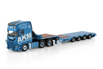 Scania S Highline CS20H 6x4 Tieflader AKM 1:50 WSI Models 01-4885 - Bild 1 von 4