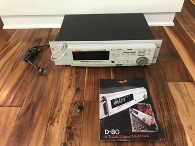 RARE Fostex D-80 8 Track Digital Multitrack Recorder With Key & User Manual - Image 1 of 4