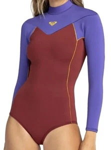 Roxy Rise 1.5mm Back Zip Short John Women's Wetsuit - Pomegranate Sz. 4 NEW - Picture 1 of 5