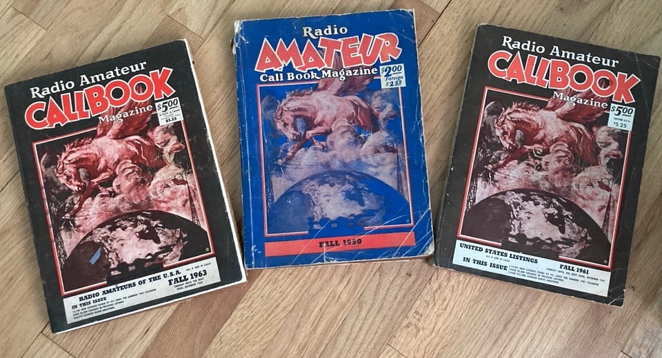 3 RADIO AMATEUR CALLBOOK Magazines Foreign & U.S.A. Have Wear - Image 1 of 4