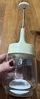 Vintage Gemco Nut Food Chopper Stainless Steel Blades Glass 2 Cups Cream Lid USA