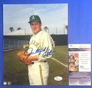 Jim Catfish Hunter Signed 8x10 Photo Oakland A's JSA M27038 - Picture 1 of 3