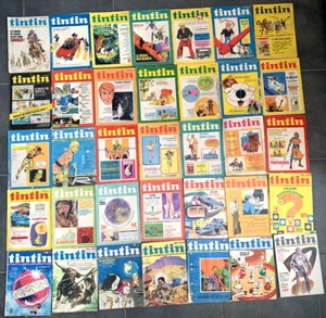 Lot 50 Magazines Tintin - The Journal Of Jeunes 7 To 77 Years - 1970 - Collector - Picture 1 of 14