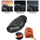 WaterproofBlack Motorcycle Seat Cover Cushion Dust UV Protection Universal 