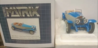 Matrix 1/18 Rolls Royce 10EX Blue 1926 #11 - Image 1 of 4