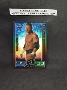 (M2) triple h Champion smack down Carte Topps Slam Attax 2008 Catch - Imagen 1 de 3