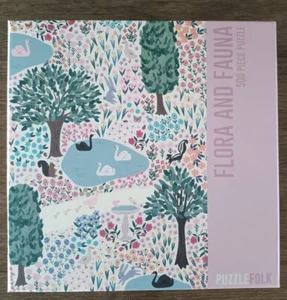Flora e fauna con immagine puzzle 500 pezzi Folk Inc. COMPLETO!! - Foto 1 di 11