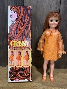 Hermosa muñeca Crissy ideal vintage muñeca 18" 1969 en caja vestido naranja pelo rojo - Imagen 1 de 14