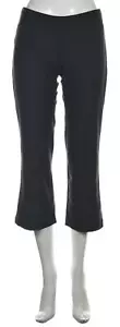 Lucy Womens Active Pants Size XS Black Solid Capri Straight Leg Slacks Polyester - Picture 1 of 5