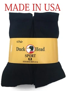 HERREN ARBEIT/SPORT CREW STIEFEL SOCKEN 6/12er Pack passt Schuhgröße 8-12 Made in U.S.A - Bild 1 von 16