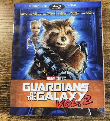 Guardians of the Galaxy Vol. 2 Blu-ray DVD W/ Slipcover Trading Cards Walmart Ex - Image 1 of 4