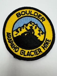 Vtg Boulder Arapaho Glacier Hike Colorado Mountain Souvenir Embroidered Patch - Picture 1 of 6