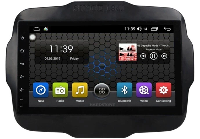 autoradio customfit android hardstone HS JEE01-ELC per  jeep  renegade   2015 - Immagine 1 di 1