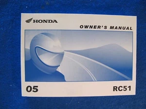 Honda 2005 RC51 New Old Stock Factory Original Owners Manual f603 - Bild 1 von 5